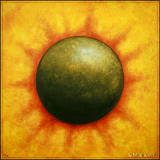 Die Dynamik der Mitte Acryl auf Leinwand;
120 x 120 cm